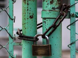 padlocked gates